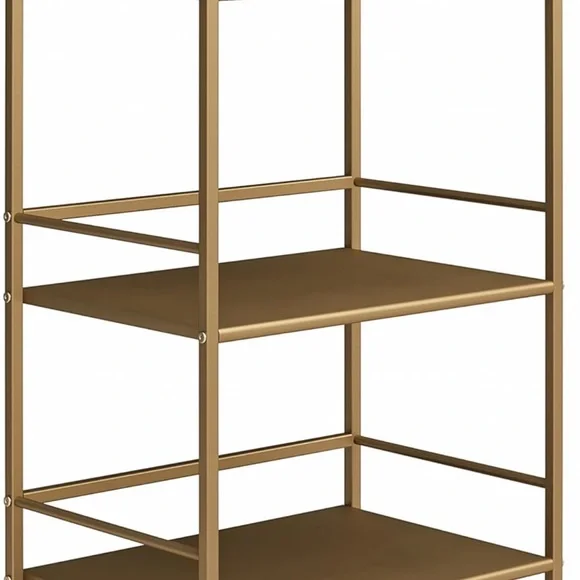 Gold Bar Cart– Perfect for Bar, Bathroom, or in Office as Utility Cart - NEW